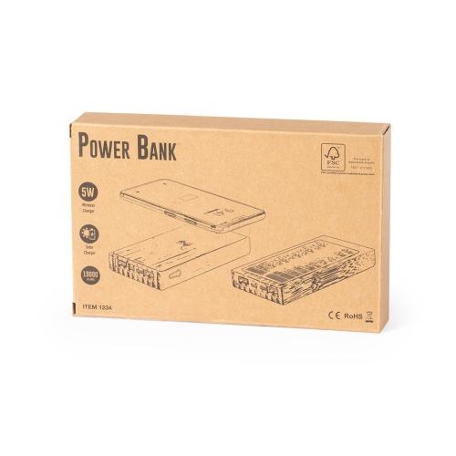 Bamboe solar powerbank bamboe