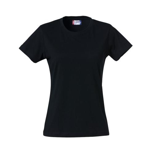 Basic dames shirt zwart,l