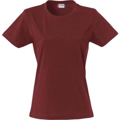 Basic dames shirt bordeaux,l