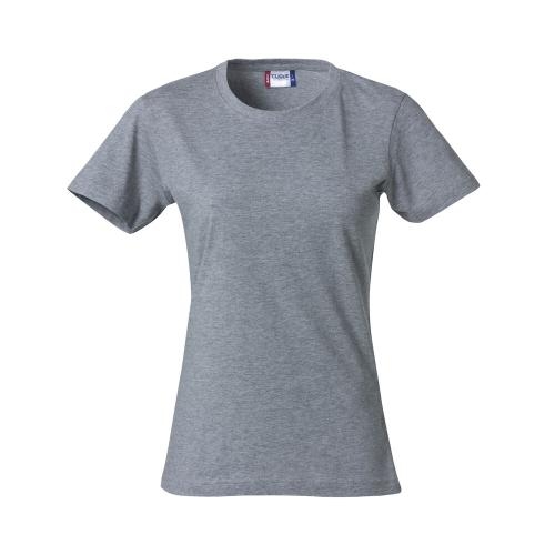 Basic dames shirt grijsmelange,l