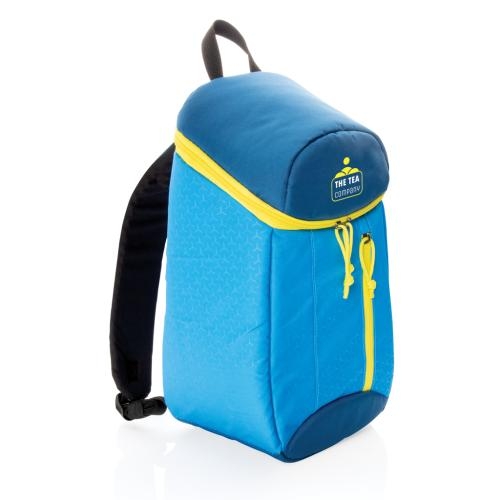 Hiking koelrugzak 10L blauw/geel