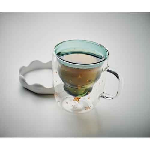 Dubbelwandige borosilicaat mok Verde groen