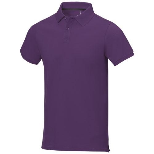 Calgary herenpolo korte mouwen plum,l