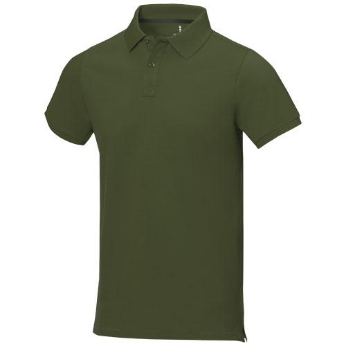 Calgary herenpolo korte mouwen army green,l