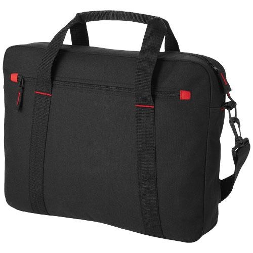 Vancouver 15.4 inch laptoptas 6L zwart/rood