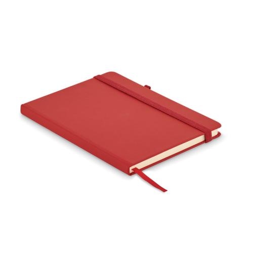 Gerecycled PU A5-notitieboek Arpu rood