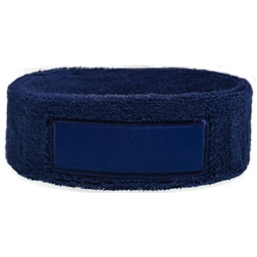 Hoofdband met label navy