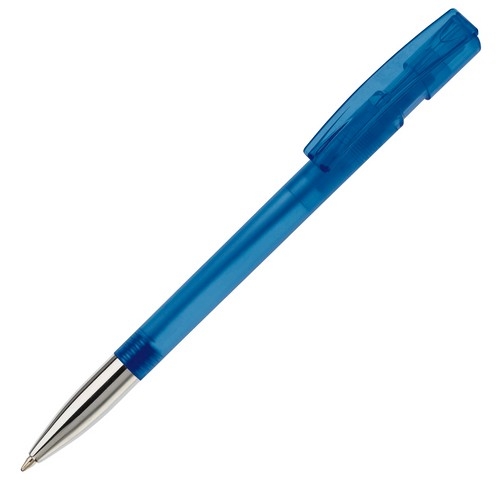 Balpen Nash metal tip transparant transparant blauw