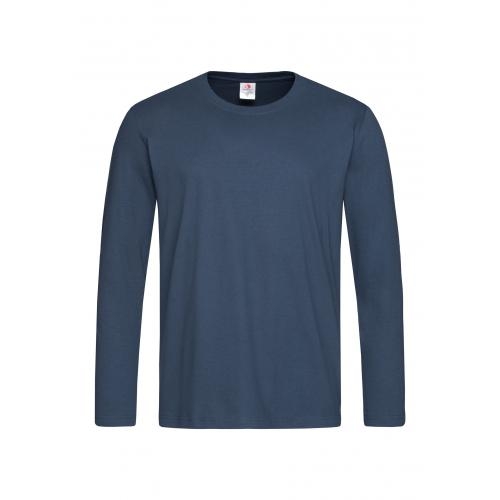 T-shirt Classic lange mouw navy,l