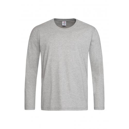 T-shirt Classic lange mouw grey heather,l