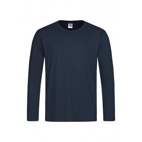 T-shirt Classic lange mouw blue midnight,l