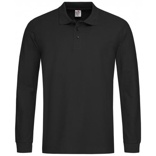 Polo Longs Sleeve black opal,l