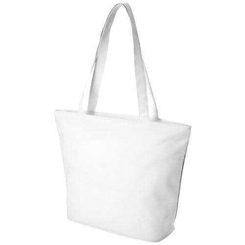 Strandtas/shopper white solid