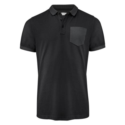 Polo met borstzak Pinedale zwart,2xl