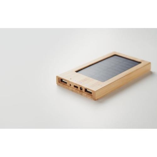 Solar powerbank 4000 mAh Arena solar wood