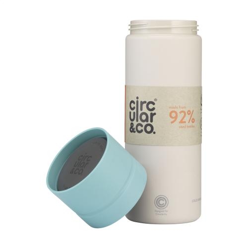 Circular&Co Reusable Bottle 600 ml waterfles grijs/blauw