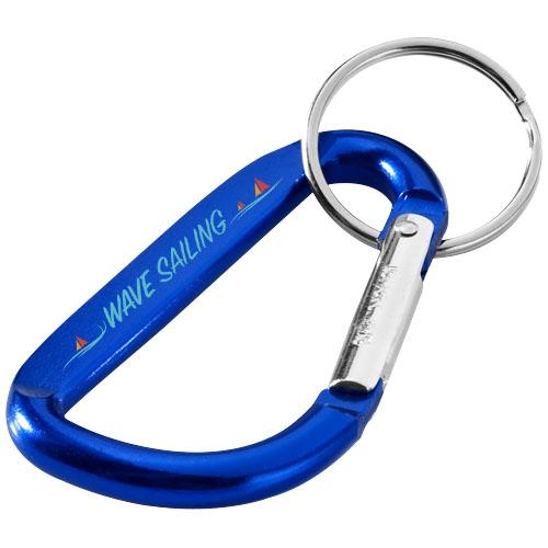 Sleutelhanger met karabijnhaak blauw