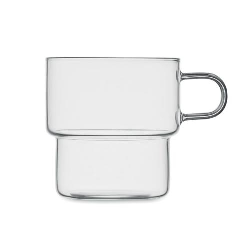 Stapelmok borosilicaatglas 300 ml transparant