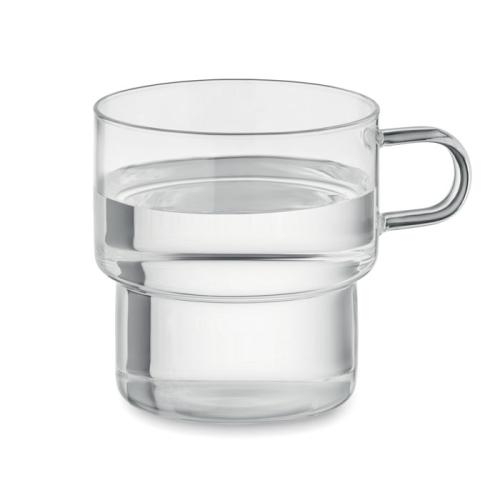 Stapelmok borosilicaatglas 300 ml transparant