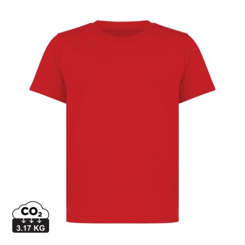 Iqoniq Koli kids gerecycled katoenen T-shirt rood,11-12