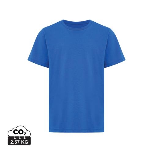 Iqoniq Koli kids gerecycled katoenen T-shirt royal blue,11-12