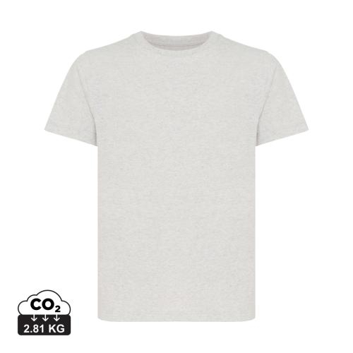 Iqoniq Koli kids gerecycled katoenen T-shirt light heather grey,11-12