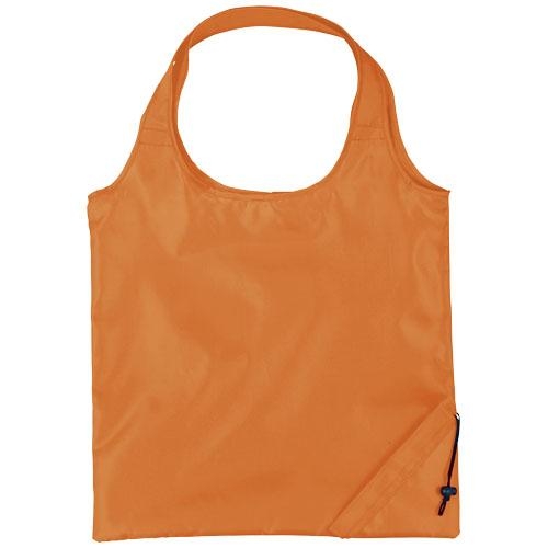 Bungalow opvouwbare polyester boodschappentas oranje