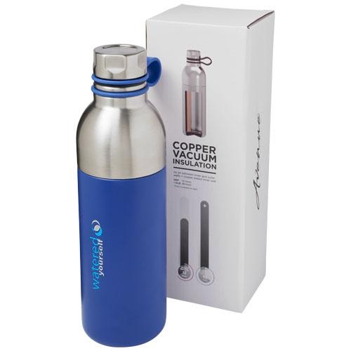 Koln 590 ml koperen vacuümgeïsoleerde drinkfles blauw