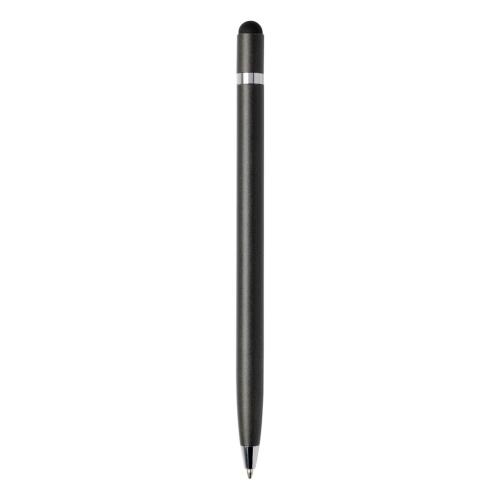 Metalen touchpen Simplistic donkergrijs