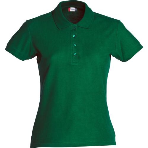 Basic dames polo flesgroen,l