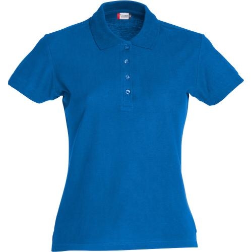 Basic dames polo kobalt,l