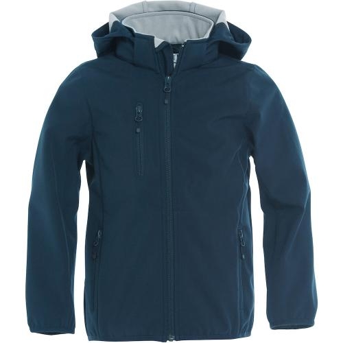 Junior softshell jacket dark navy,110-120