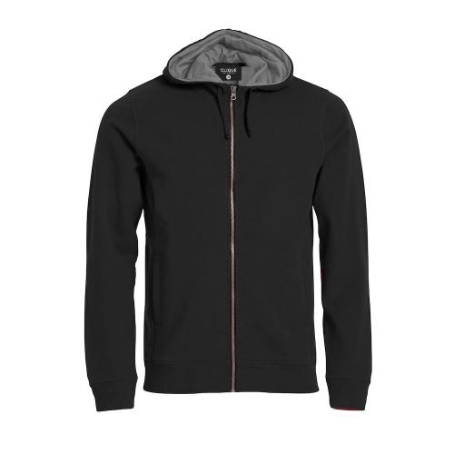 Classic Hoodie full zip zwart,3xl