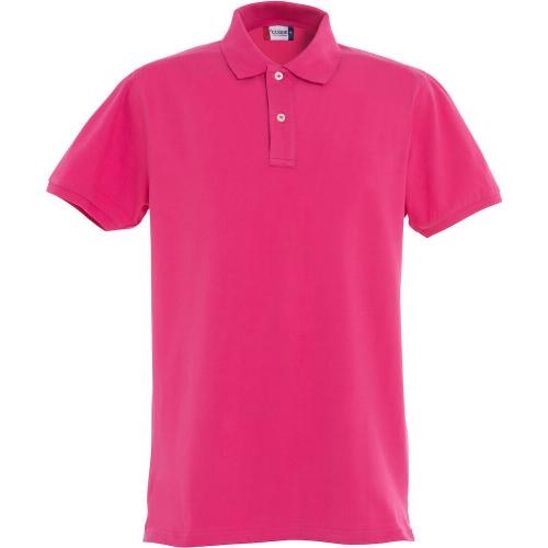 Stretch premium heren polo helder kersen,3xl