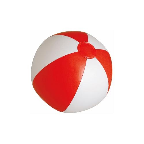 Strandbal Royaal Ø28 cm wit/rood