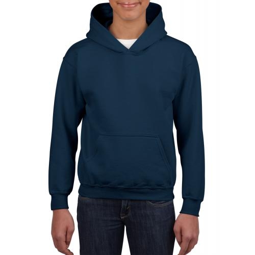 Gildan hoodie kinderen navy,l