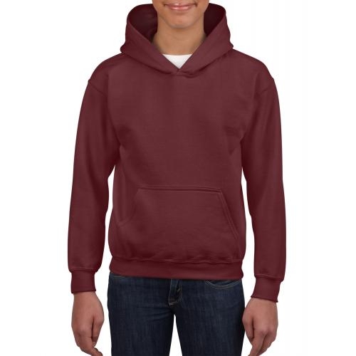 Gildan hoodie kinderen maroon,l