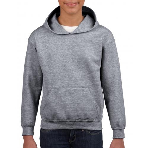 Gildan hoodie kinderen graphite heather,l