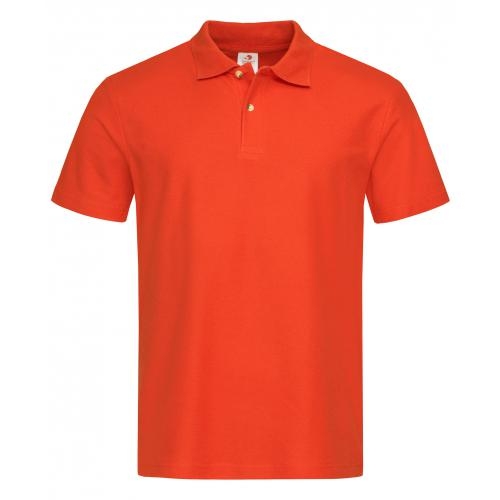 Stedman heren polo brilliant orange,l