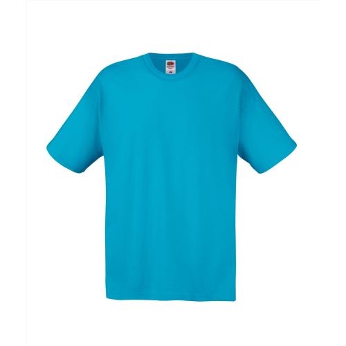 Fruit of the Loom promotieshirt azure blue,l