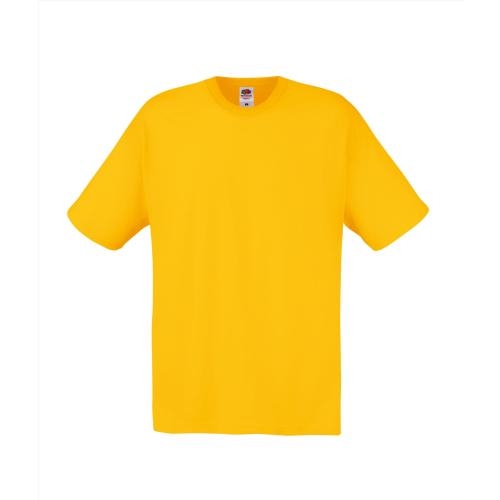 Fruit of the Loom promotieshirt sunflower yellow,m