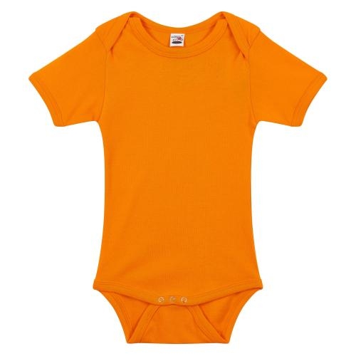 Romper korte mouw oranje,56