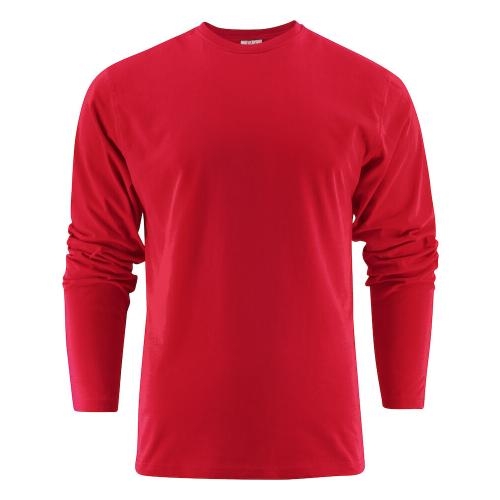 Heavy T-shirt Longsleeve rood,5xl