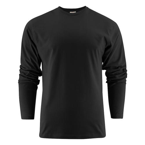 Heavy T-shirt Longsleeve zwart,5xl