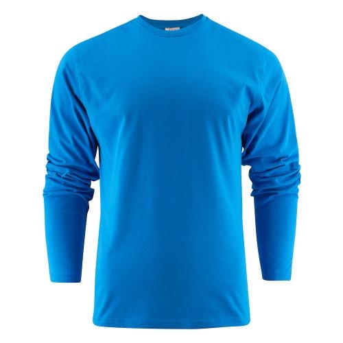 Heavy T-shirt Longsleeve oceaan blauw,5xl