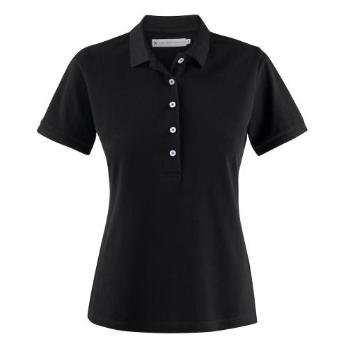 Sunset dames polo zwart,l