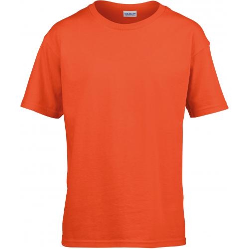 Gildan T-shirt SoftStyle SS for kids oranje,12-14