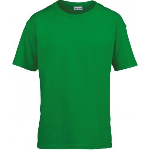 Gildan T-shirt SoftStyle SS for kids irish green,12-14