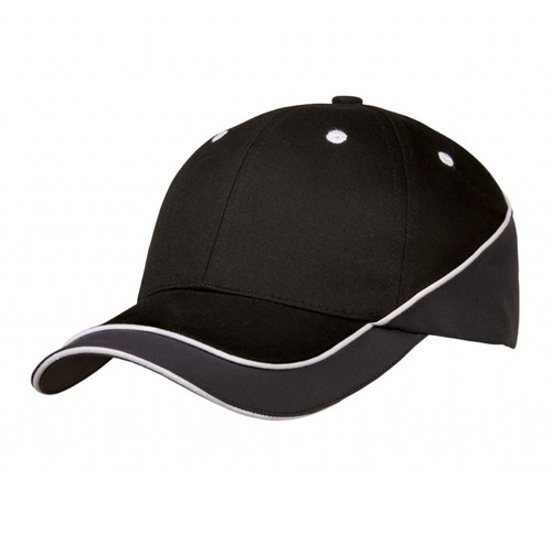 Microfiber Qualtiy cap zwart/antraciet