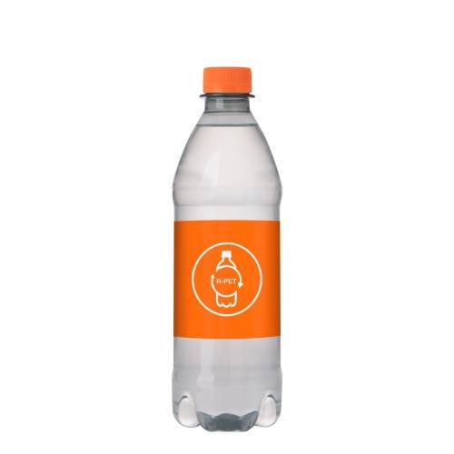 Bronwater 500 ml met draaidop oranje